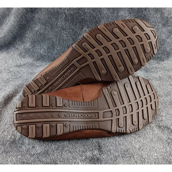 Skechers Women Brown Leather‎ Perforated Ballet Flats Mary Jane Shoes Size 9.5 - Picture 8 of 8